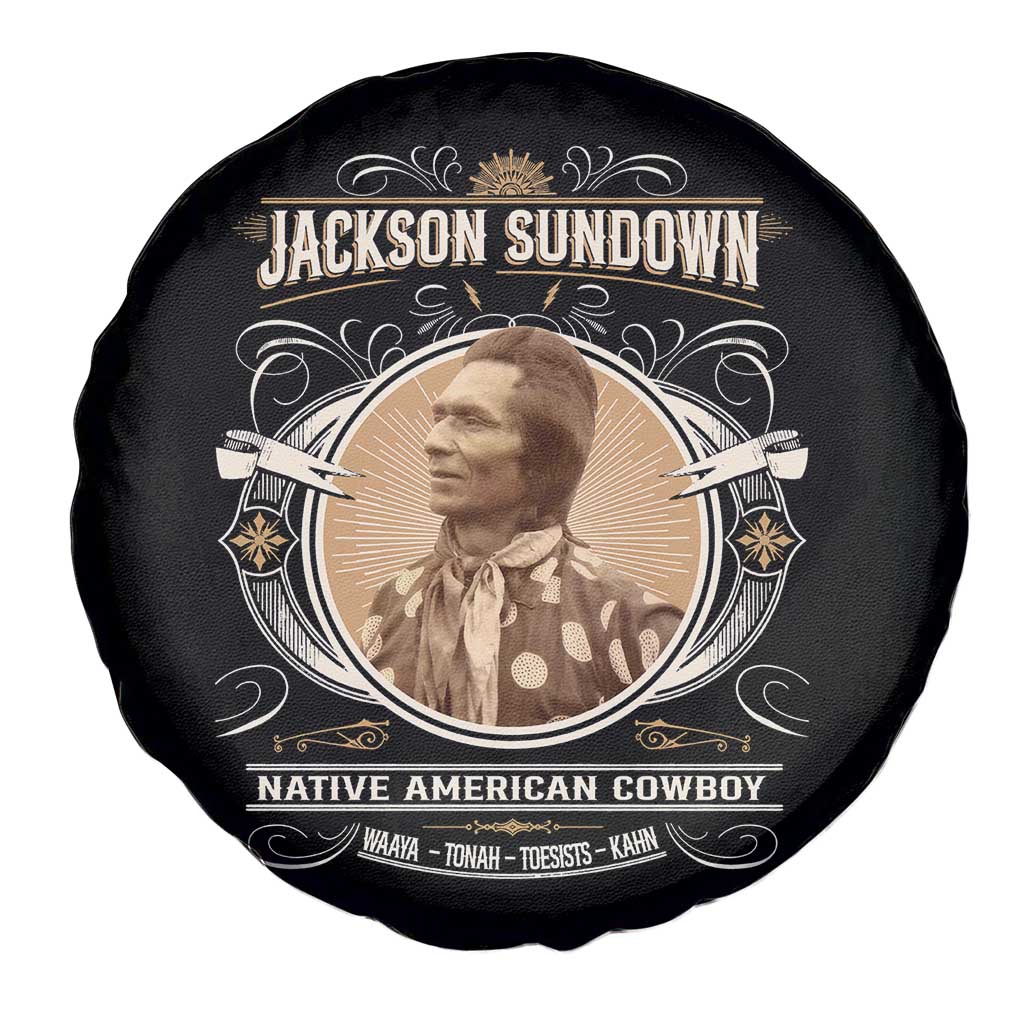 Jackson Sundown Spare Tire Cover Native American Cowboy Western Country - Wonder Print Shop