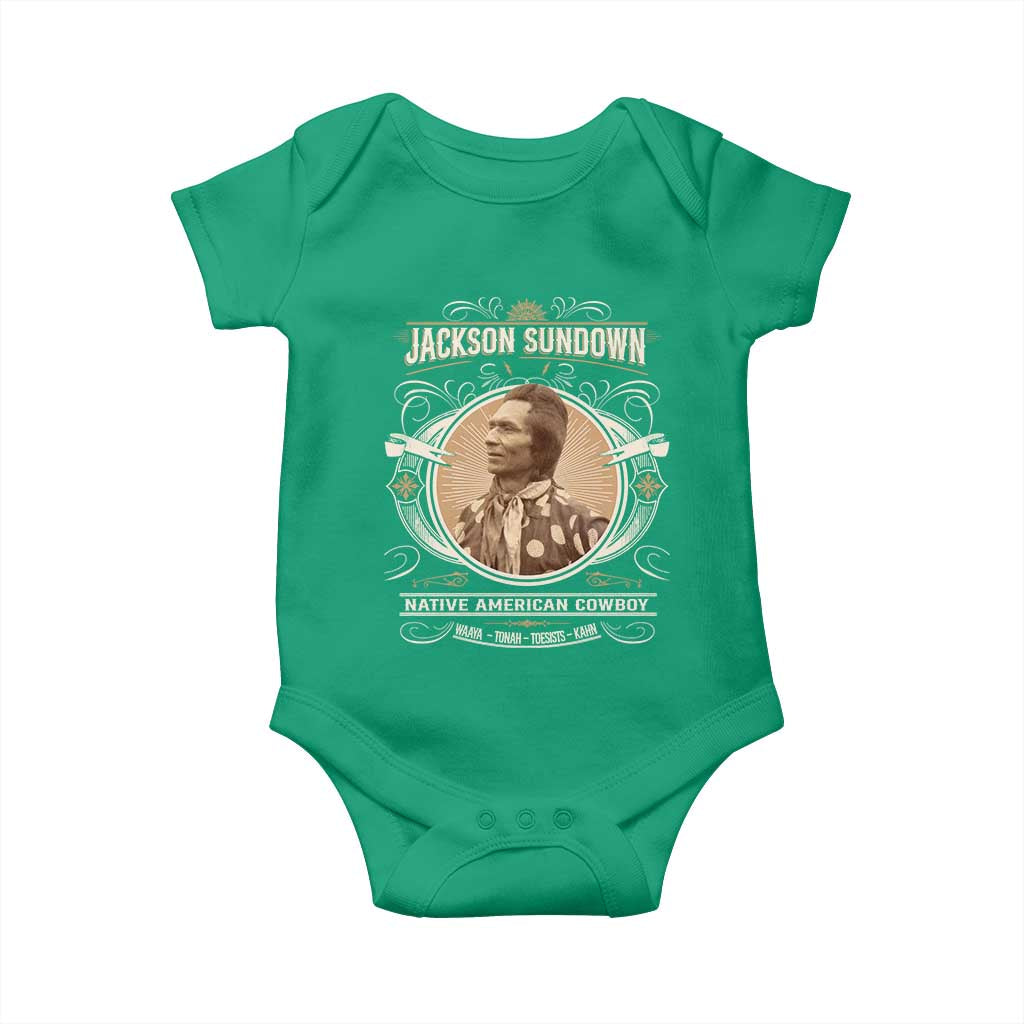 Jackson Sundown Baby Onesie Native American Cowboy Western Country - Wonder Print Shop