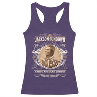 Jackson Sundown Racerback Tank Top Native American Cowboy Western Country - Wonder Print Shop