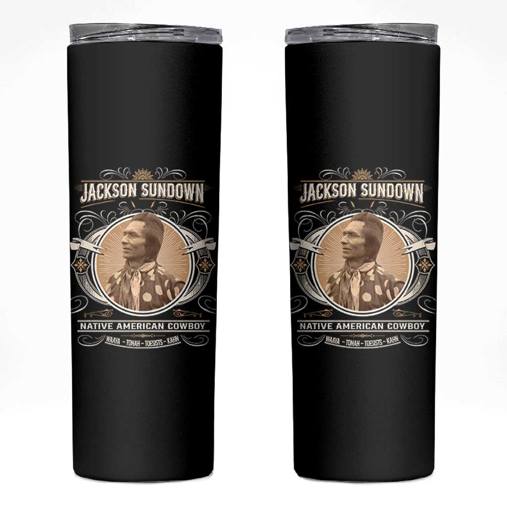 Jackson Sundown Skinny Tumbler Native American Cowboy Western Country - Wonder Print Shop