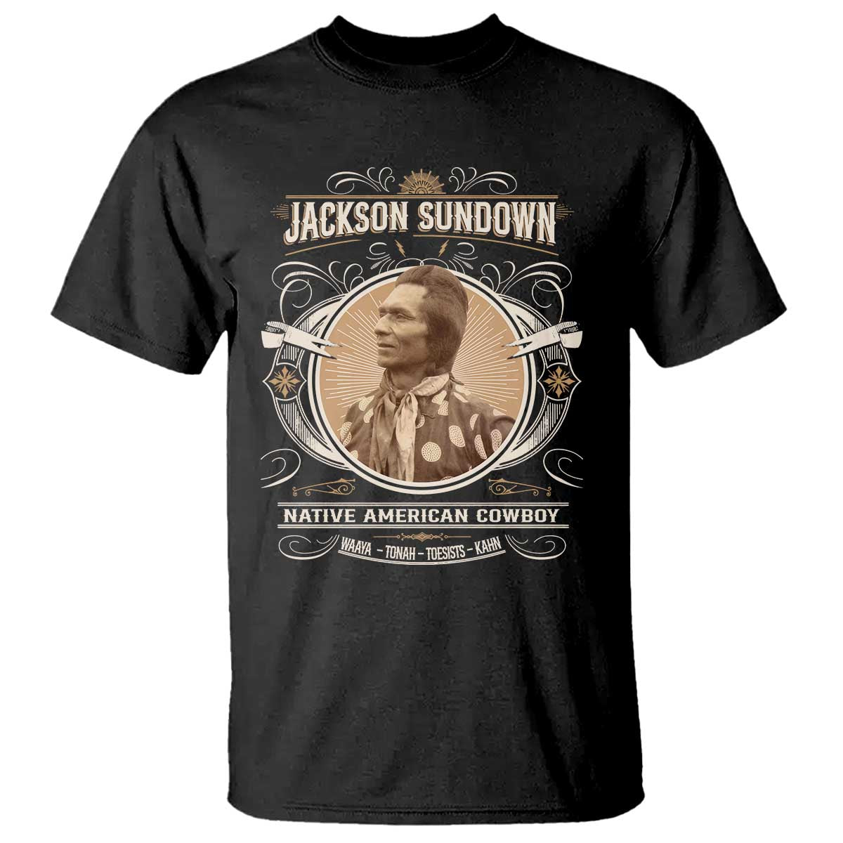 Jackson Sundown T Shirt Native American Cowboy Western Country - Wonder Print Shop