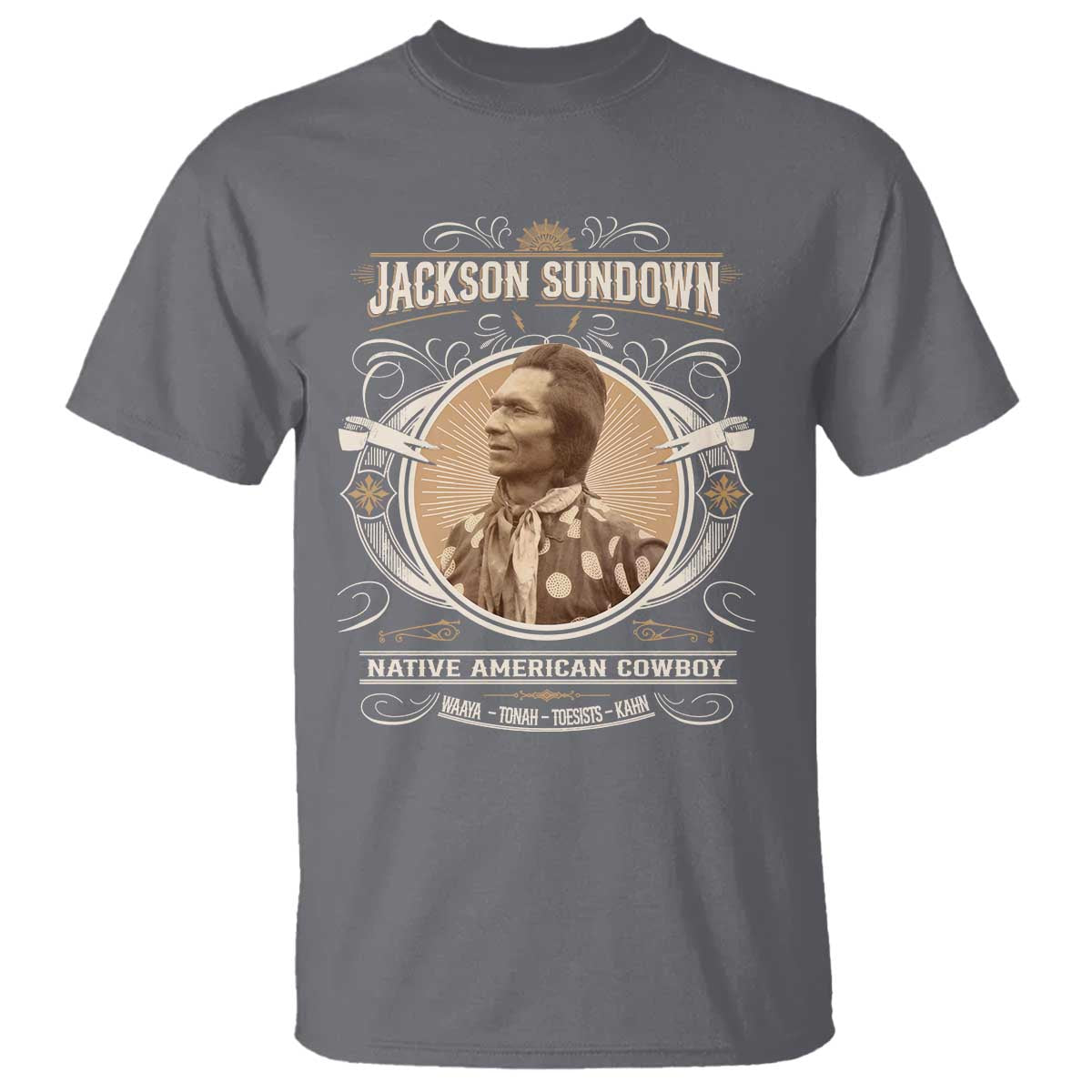 Jackson Sundown T Shirt Native American Cowboy Western Country - Wonder Print Shop
