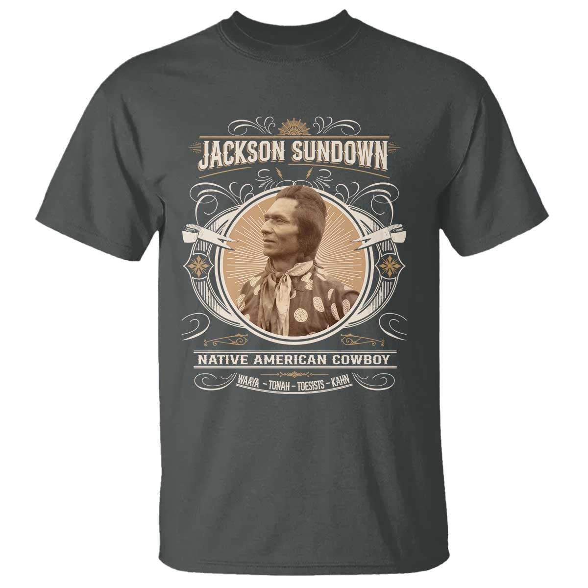Jackson Sundown T Shirt Native American Cowboy Western Country - Wonder Print Shop
