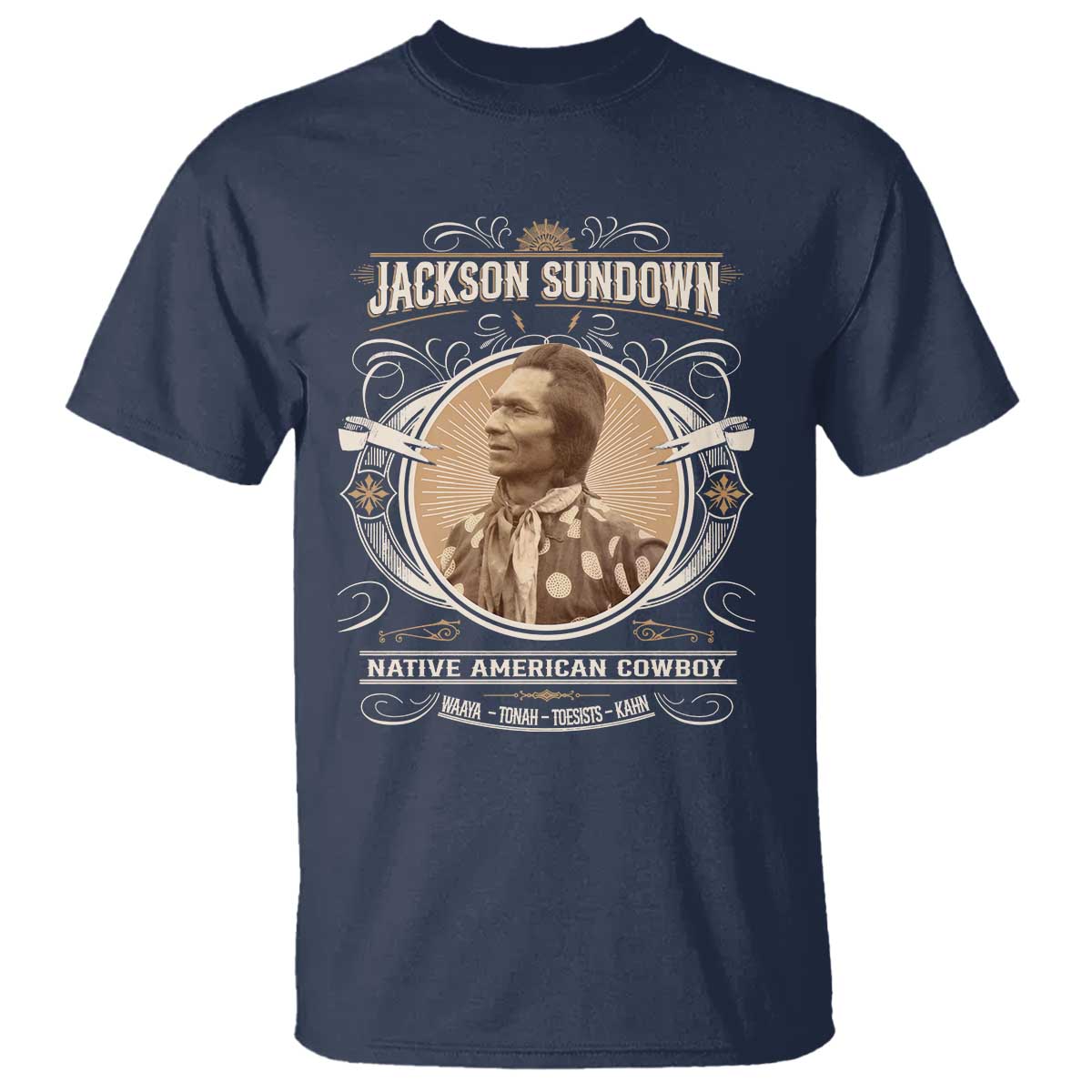 Jackson Sundown T Shirt Native American Cowboy Western Country - Wonder Print Shop