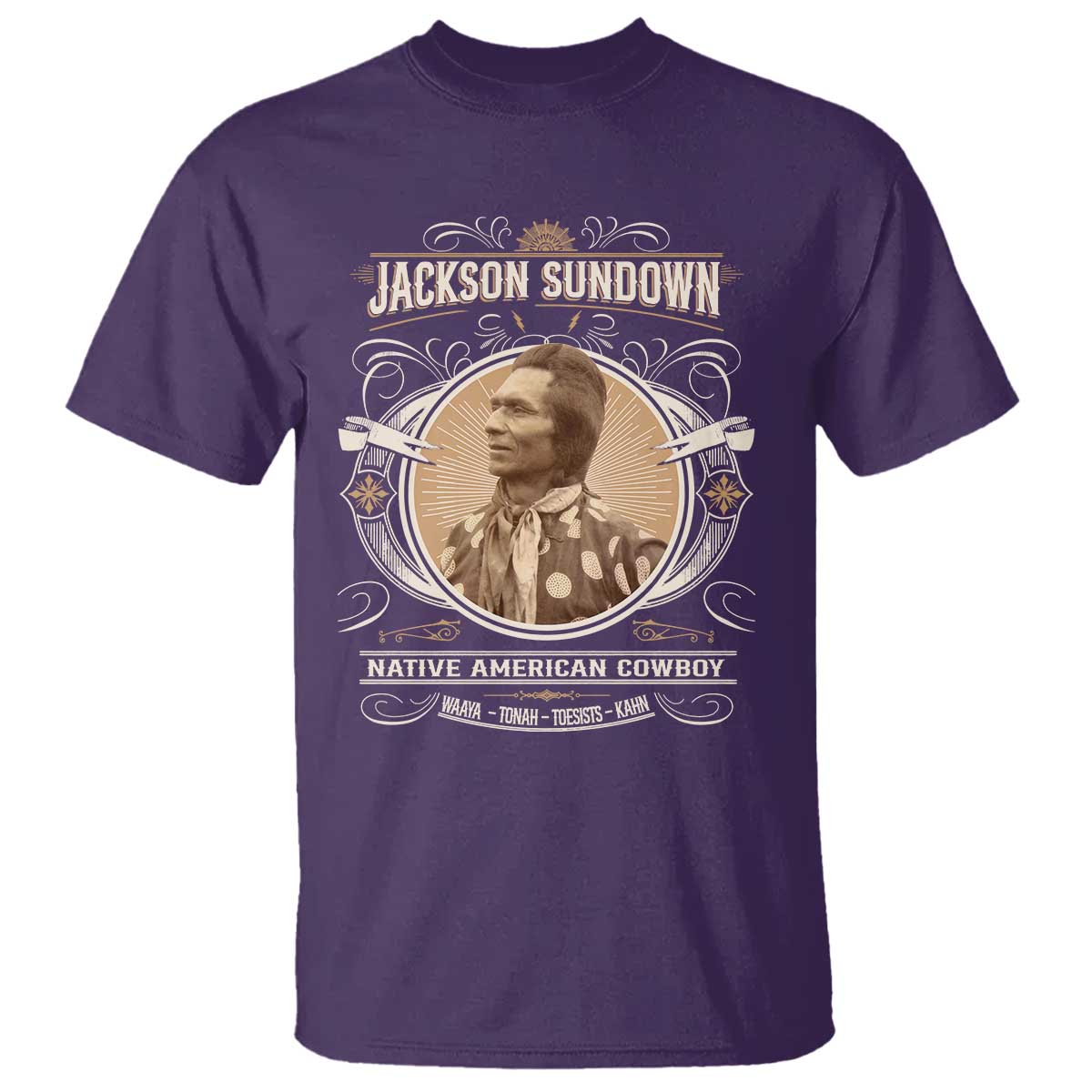 Jackson Sundown T Shirt Native American Cowboy Western Country - Wonder Print Shop