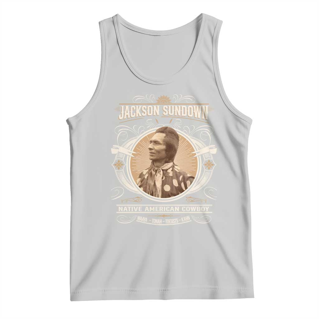 Jackson Sundown Tank Top Native American Cowboy Western Country - Wonder Print Shop