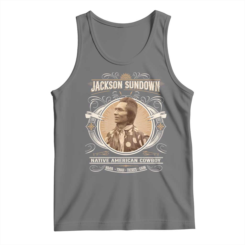 Jackson Sundown Tank Top Native American Cowboy Western Country - Wonder Print Shop