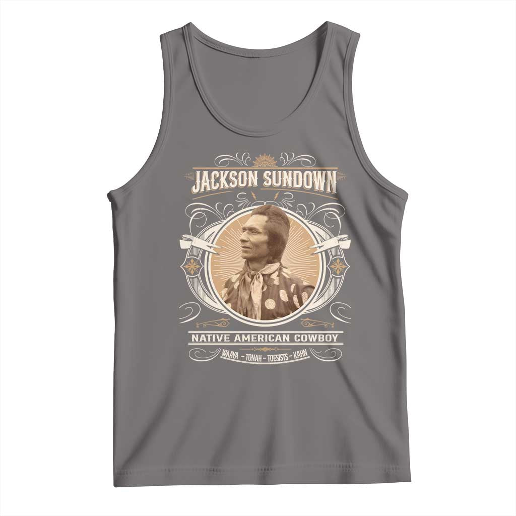 Jackson Sundown Tank Top Native American Cowboy Western Country - Wonder Print Shop