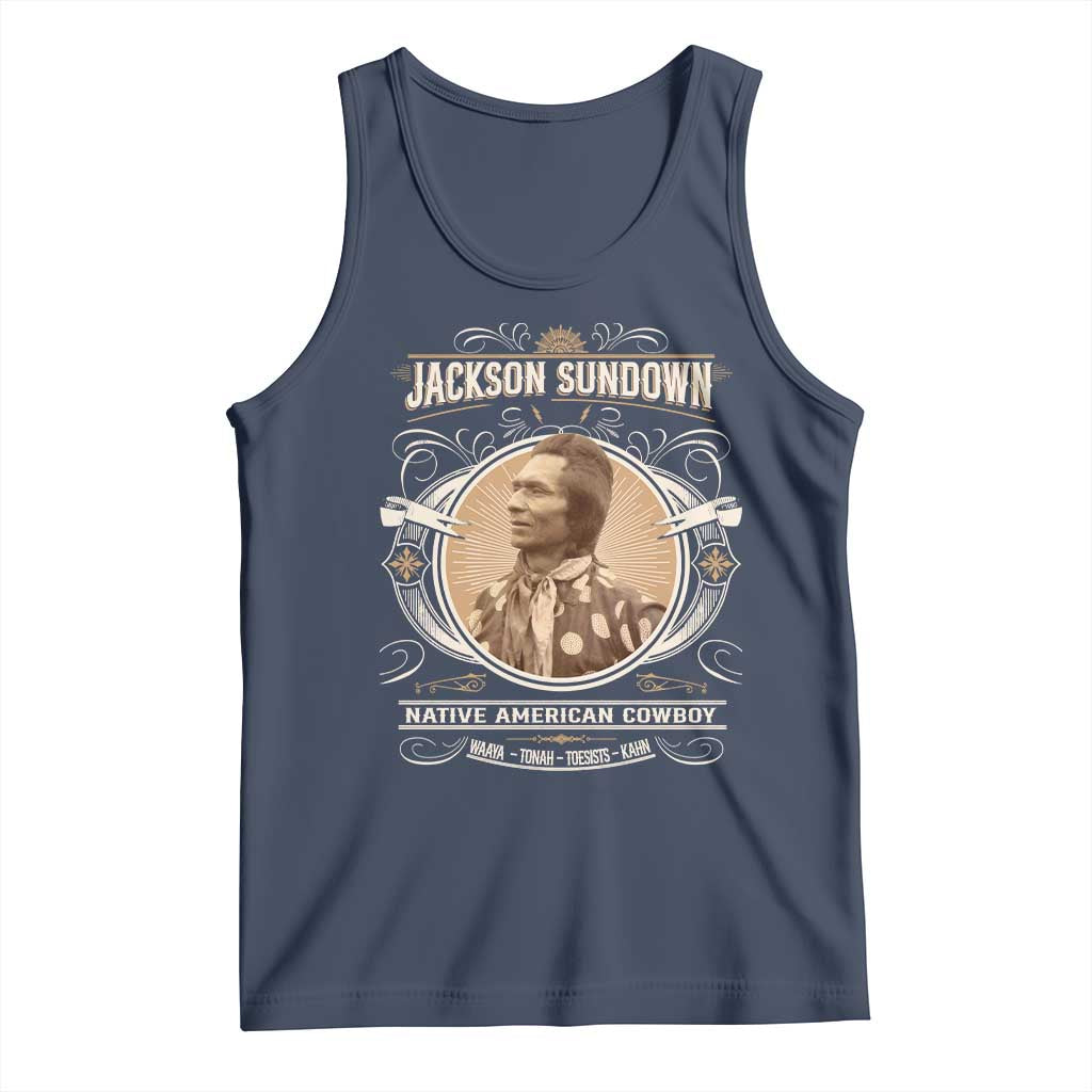 Jackson Sundown Tank Top Native American Cowboy Western Country - Wonder Print Shop
