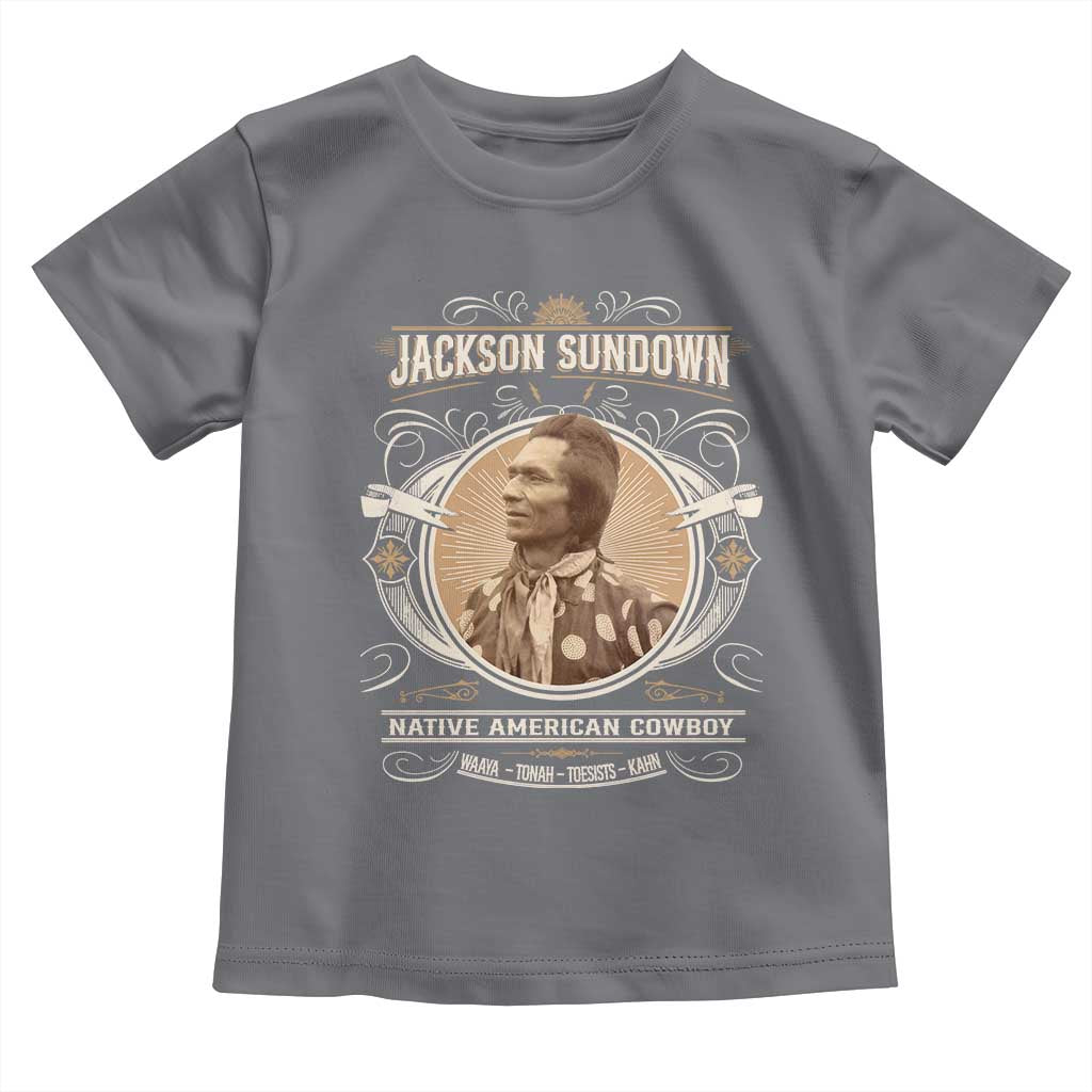 Jackson Sundown Toddler T Shirt Native American Cowboy Western Country - Wonder Print Shop