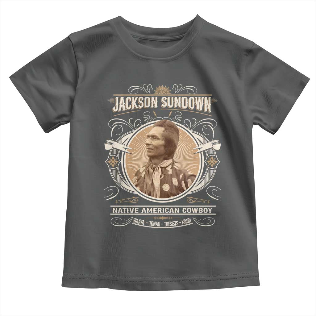 Jackson Sundown Toddler T Shirt Native American Cowboy Western Country - Wonder Print Shop