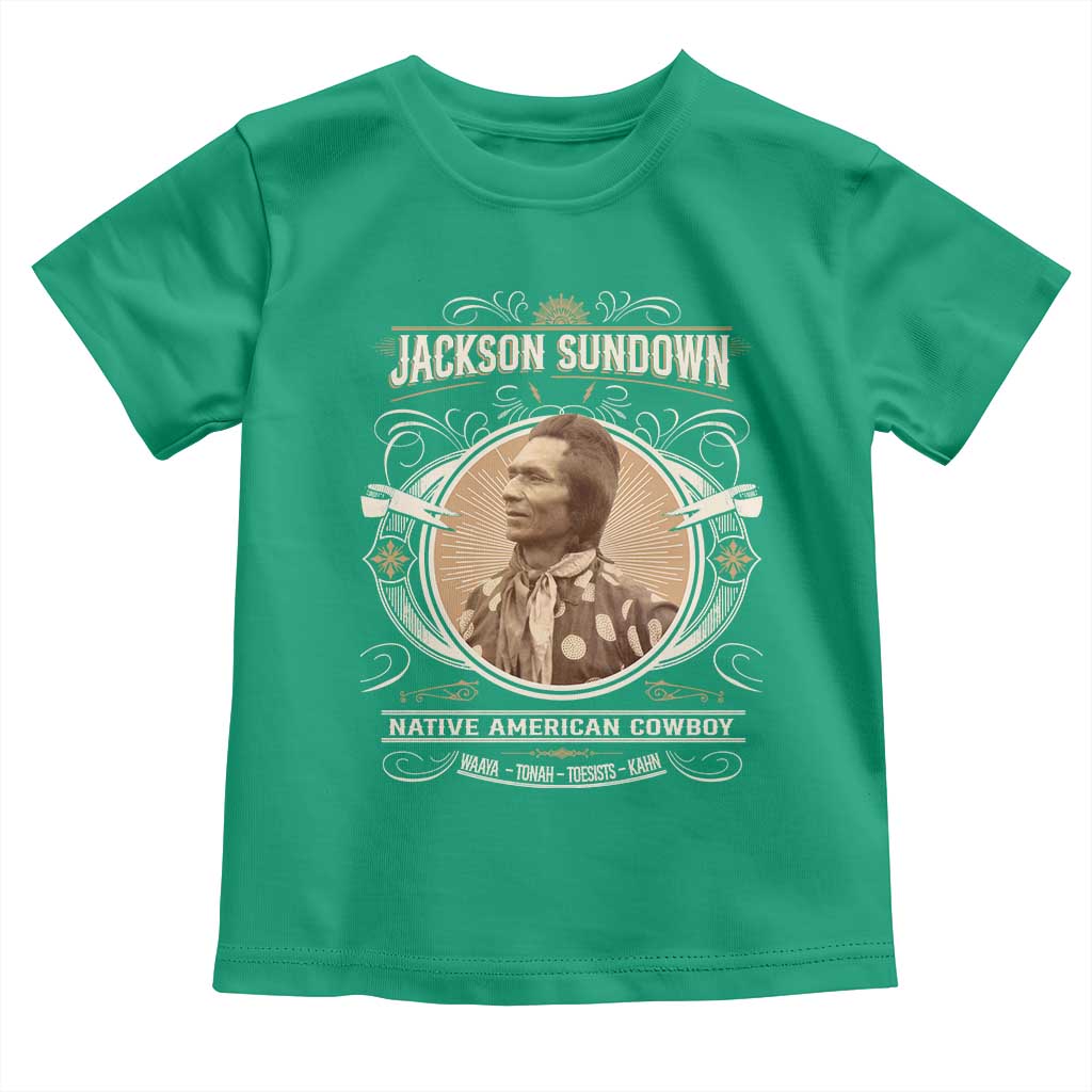 Jackson Sundown Toddler T Shirt Native American Cowboy Western Country - Wonder Print Shop