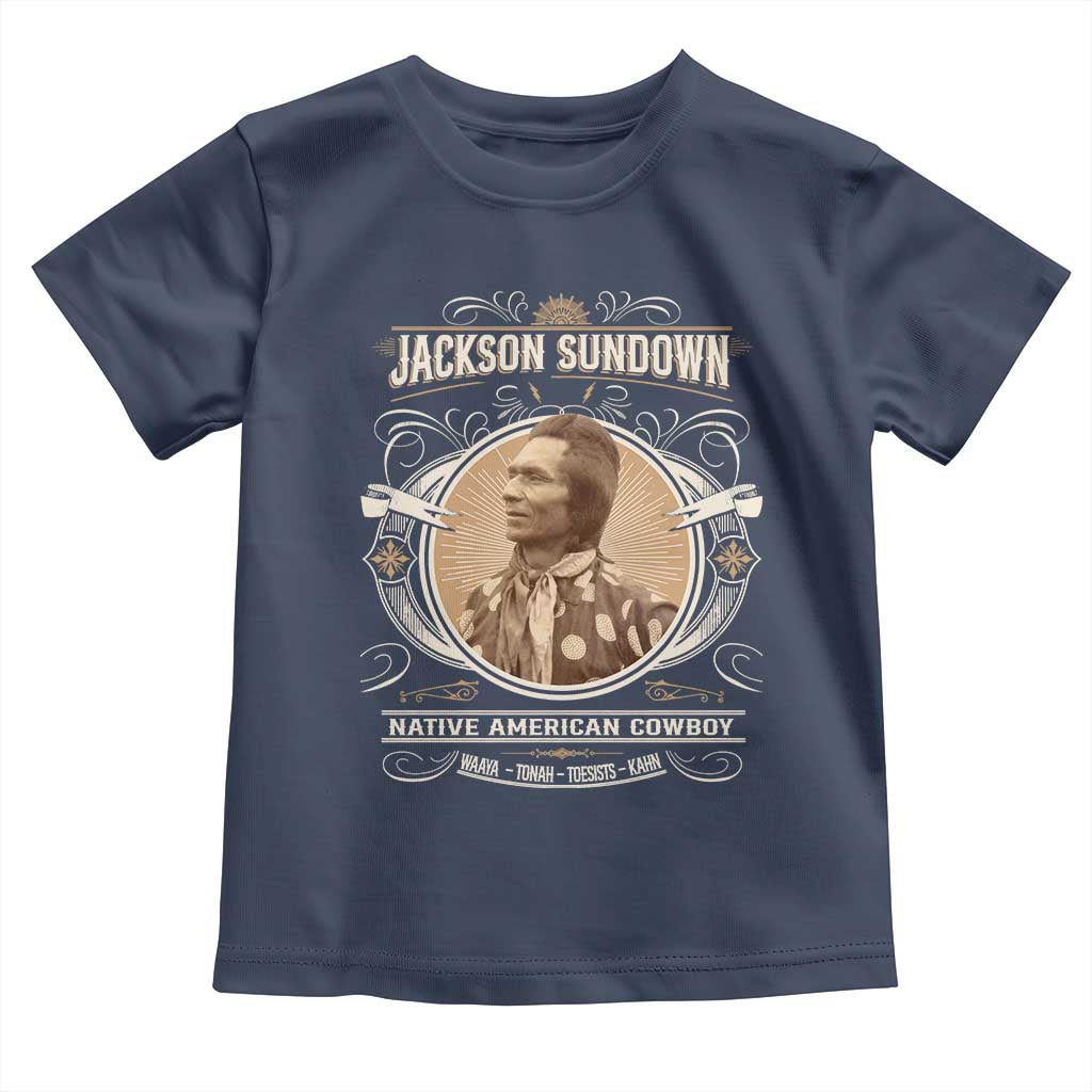 Jackson Sundown Toddler T Shirt Native American Cowboy Western Country - Wonder Print Shop