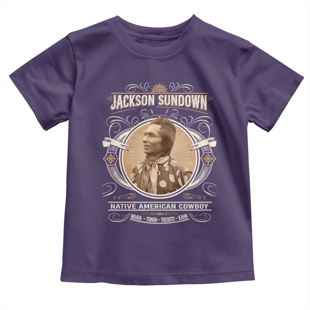 Jackson Sundown Toddler T Shirt Native American Cowboy Western Country - Wonder Print Shop