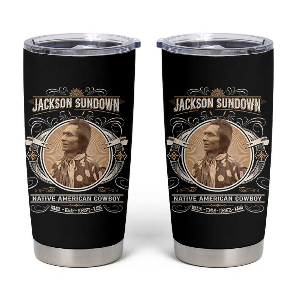 Jackson Sundown Tumbler Cup Native American Cowboy Western Country - Wonder Print Shop