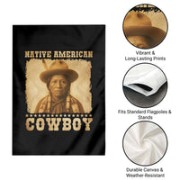 Native American Cowboy Garden Flag Vintage Western Country Portrait - Wonder Print Shop