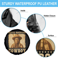 Native American Cowboy Spare Tire Cover Vintage Western Country Portrait - Wonder Print Shop