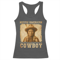 Native American Cowboy Racerback Tank Top Vintage Western Country Portrait - Wonder Print Shop