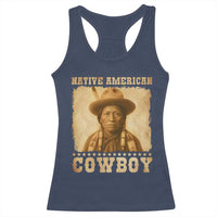 Native American Cowboy Racerback Tank Top Vintage Western Country Portrait - Wonder Print Shop