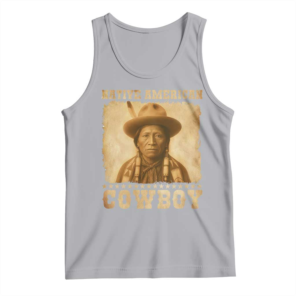Native American Cowboy Tank Top Vintage Western Country Portrait - Wonder Print Shop