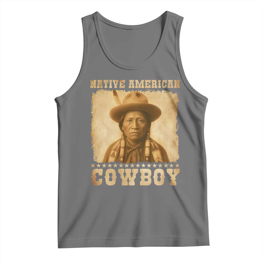 Native American Cowboy Tank Top Vintage Western Country Portrait - Wonder Print Shop