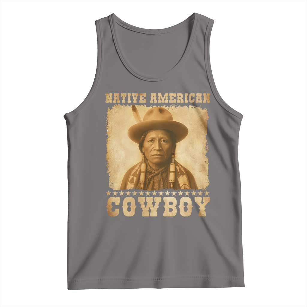 Native American Cowboy Tank Top Vintage Western Country Portrait - Wonder Print Shop