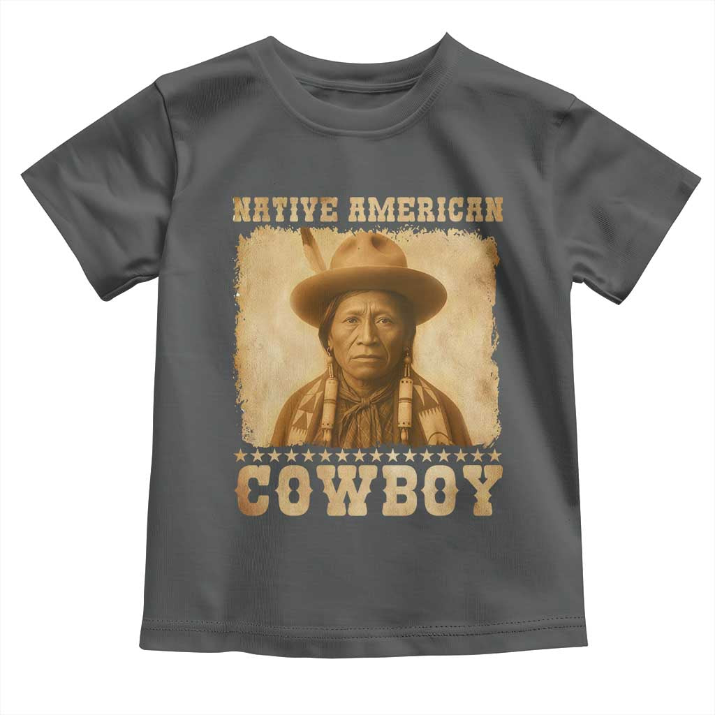 Native American Cowboy Toddler T Shirt Vintage Western Country Portrait - Wonder Print Shop