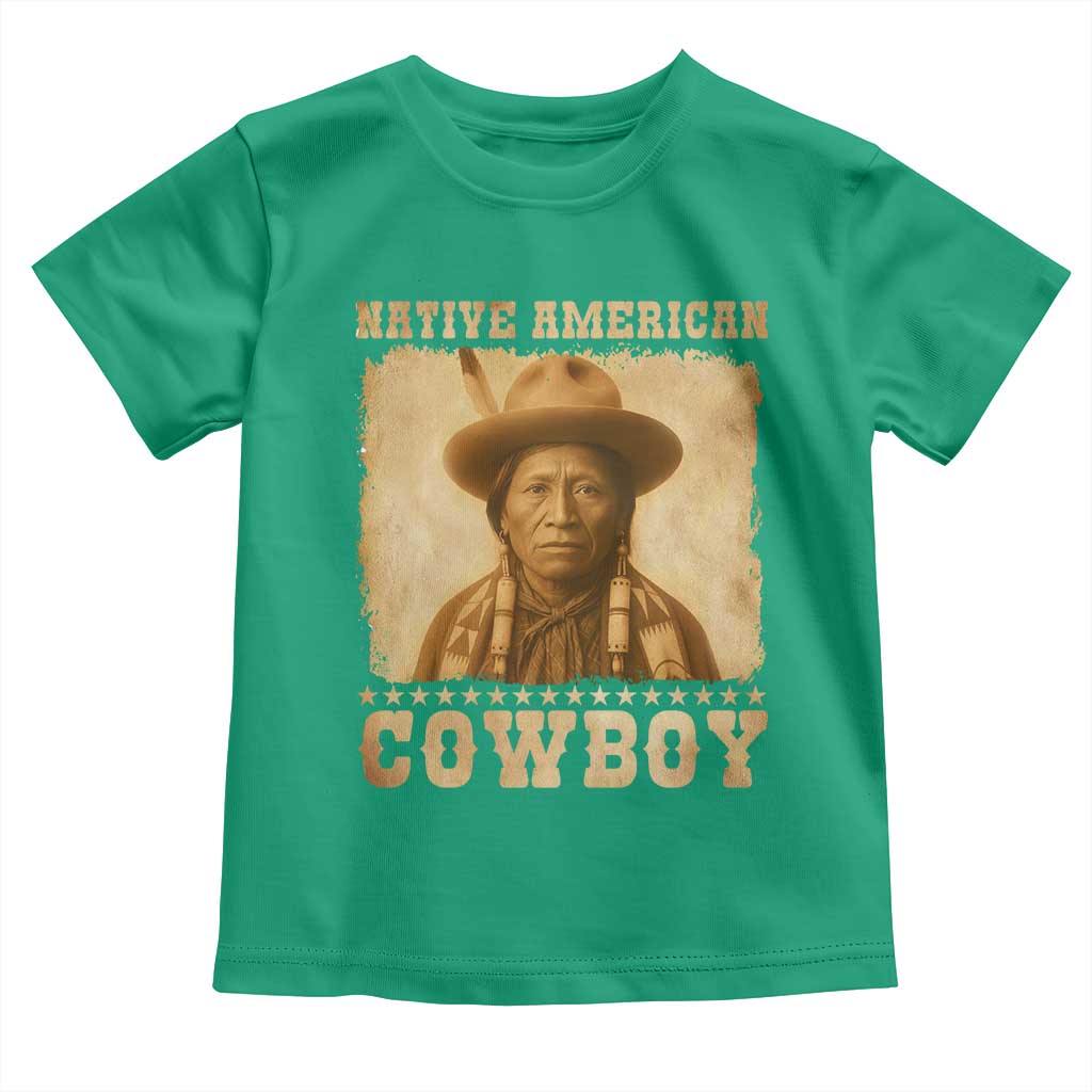 Native American Cowboy Toddler T Shirt Vintage Western Country Portrait - Wonder Print Shop