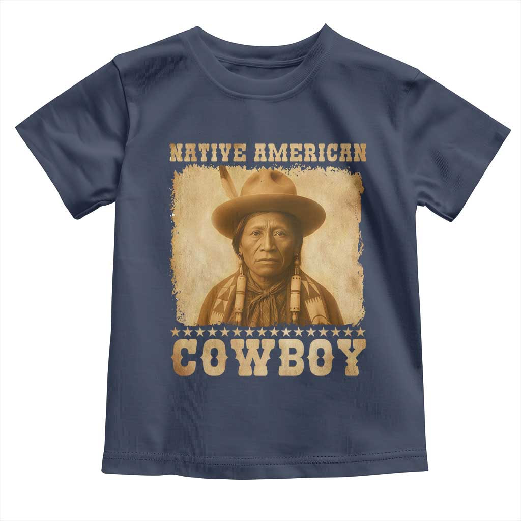 Native American Cowboy Toddler T Shirt Vintage Western Country Portrait - Wonder Print Shop