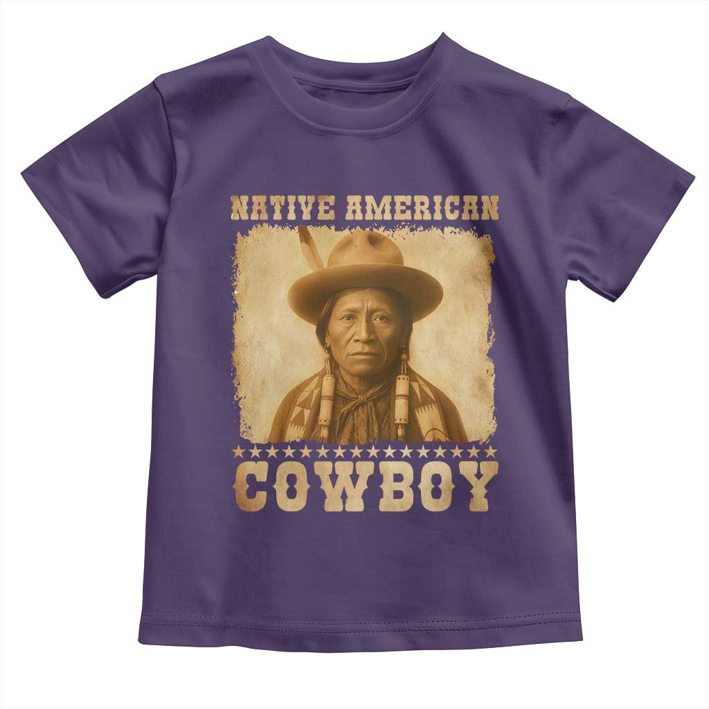 Native American Cowboy Toddler T Shirt Vintage Western Country Portrait - Wonder Print Shop