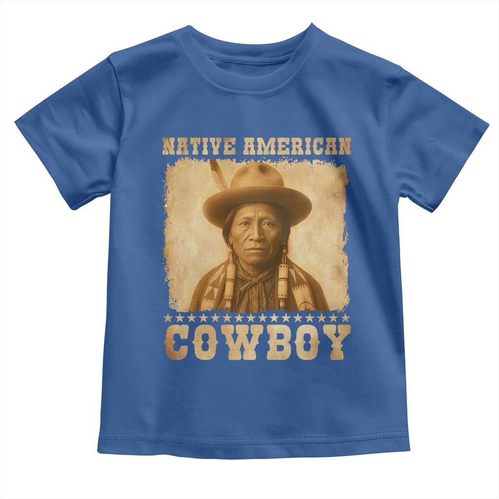 Native American Cowboy Toddler T Shirt Vintage Western Country Portrait - Wonder Print Shop