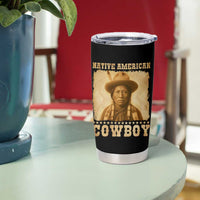 Native American Cowboy Tumbler Cup Vintage Western Country Portrait - Wonder Print Shop