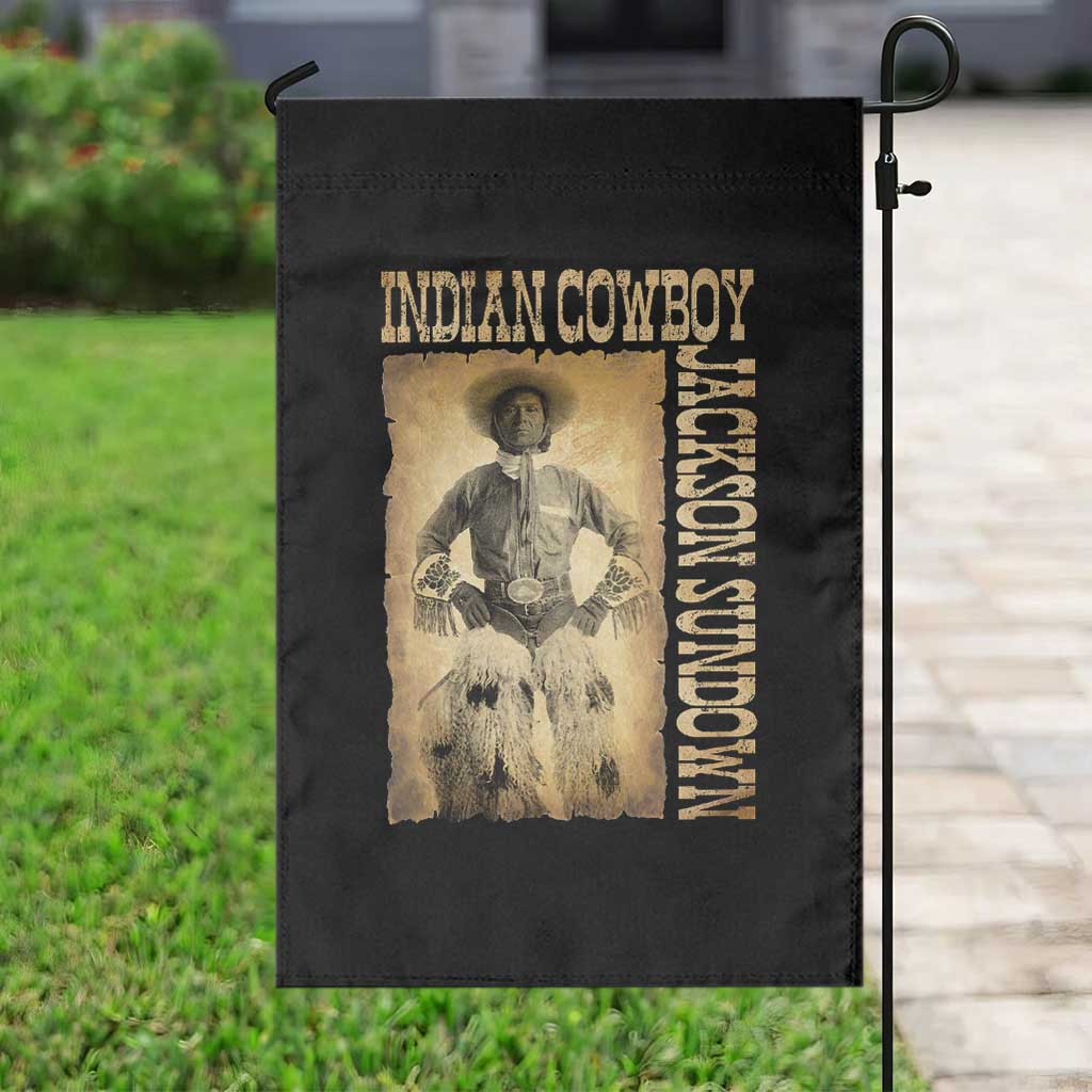 Jackson Sundown Garden Flag Native American Cowboy Vintage Western - Wonder Print Shop