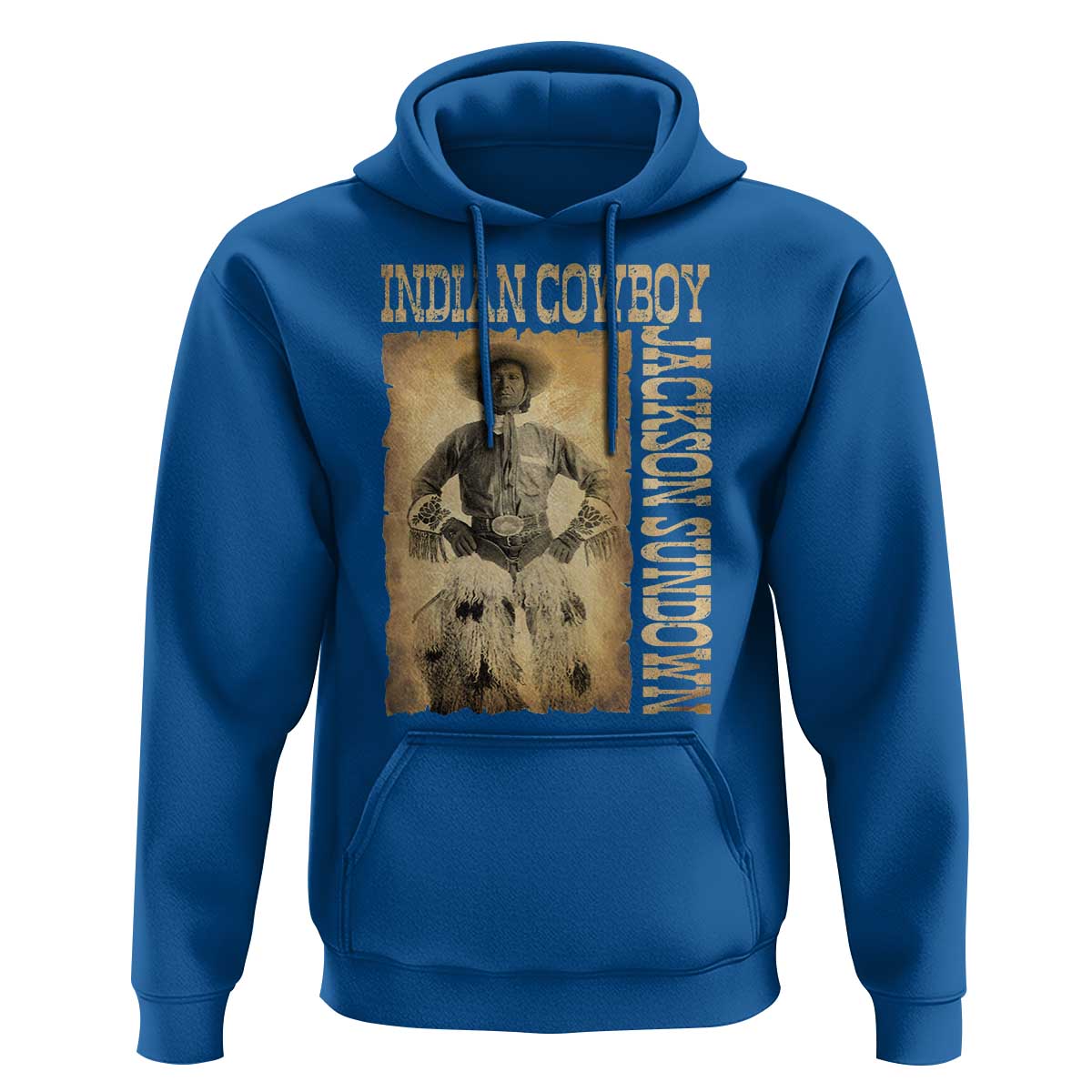 Jackson Sundown Hoodie Native American Cowboy Vintage Western - Wonder Print Shop