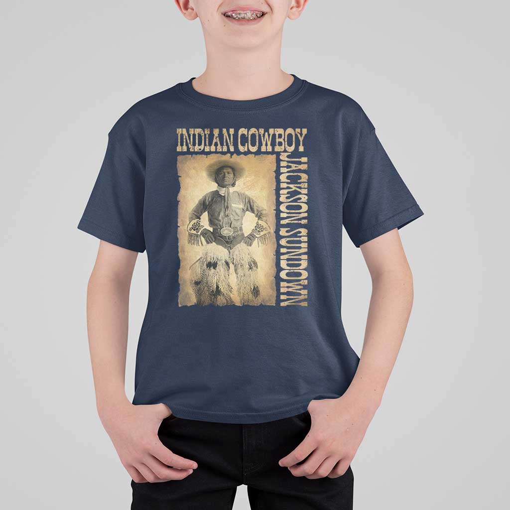 Jackson Sundown T Shirt For Kid Native American Cowboy Vintage Western - Wonder Print Shop