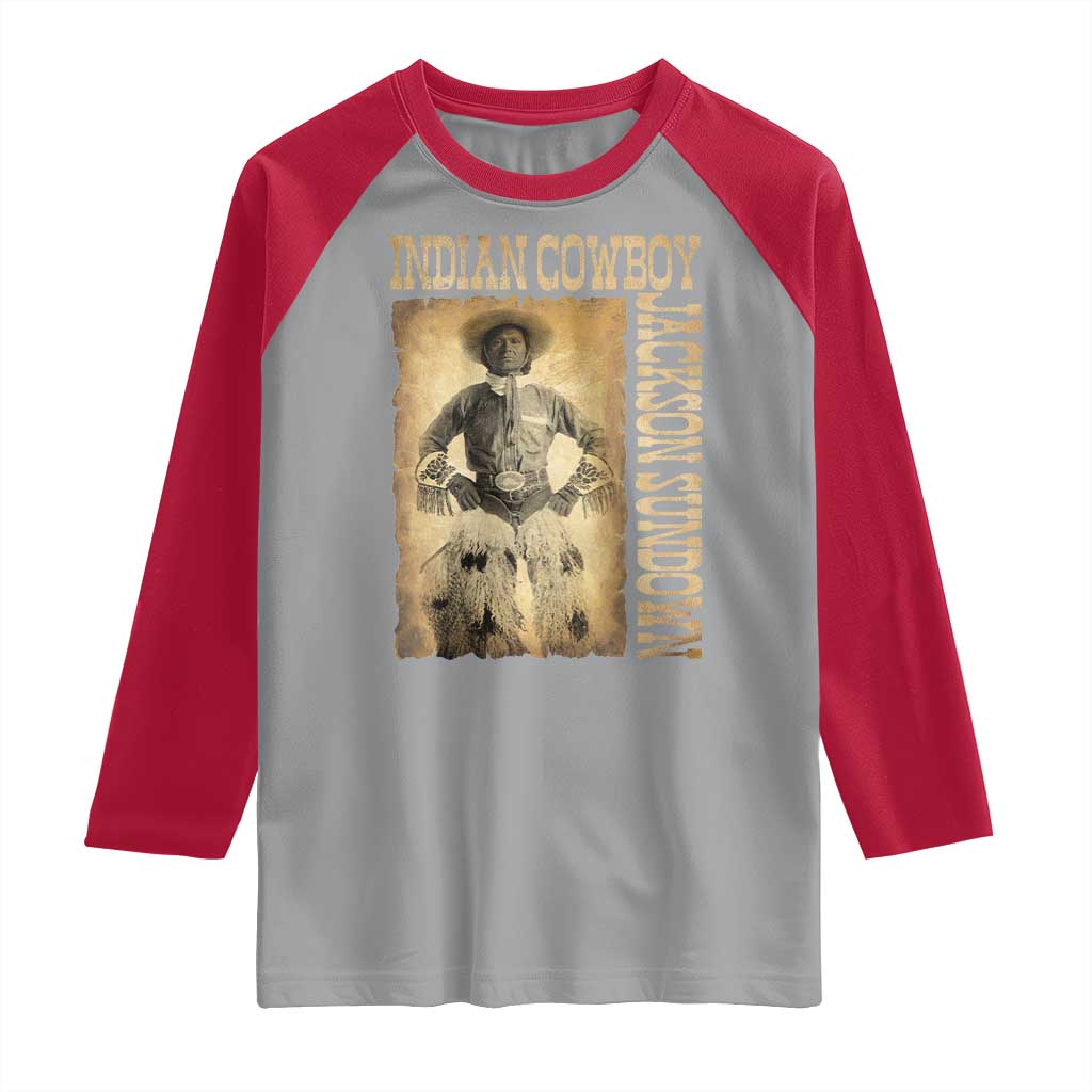 Jackson Sundown Raglan Shirt Native American Cowboy Vintage Western - Wonder Print Shop