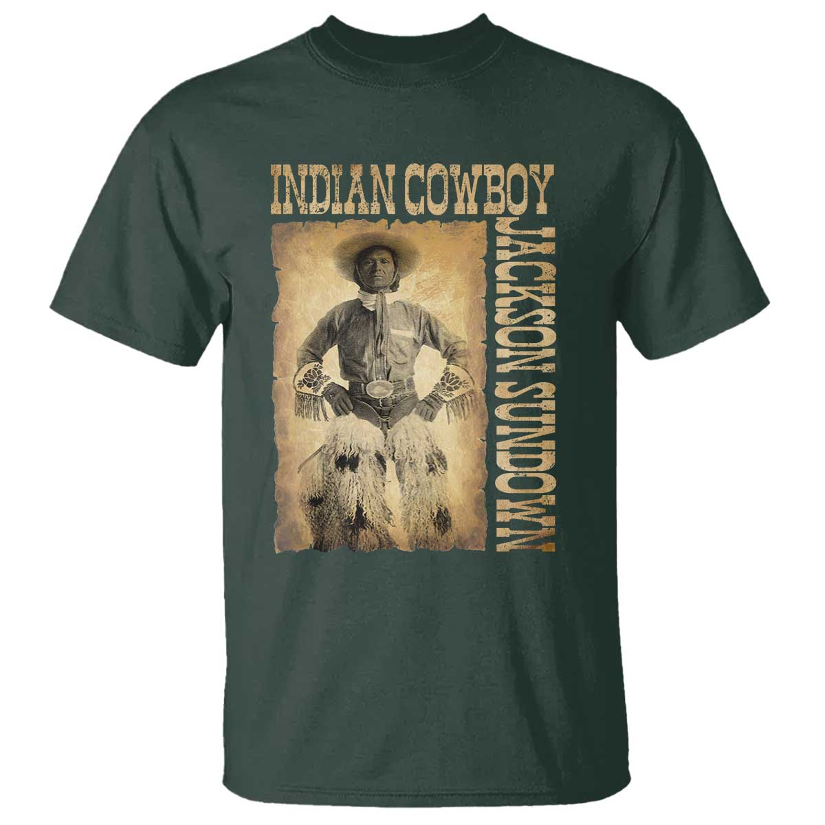 Jackson Sundown T Shirt Native American Cowboy Vintage Western - Wonder Print Shop