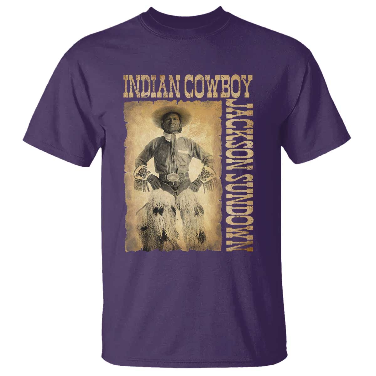 Jackson Sundown T Shirt Native American Cowboy Vintage Western - Wonder Print Shop