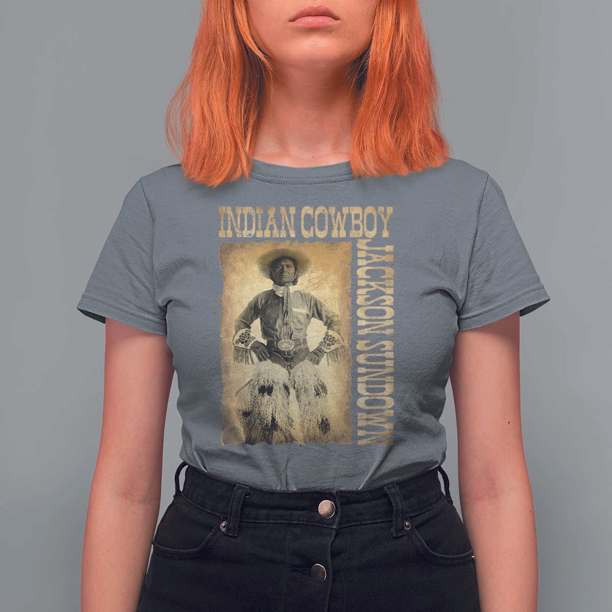 Jackson Sundown T Shirt For Women Native American Cowboy Vintage Western - Wonder Print Shop