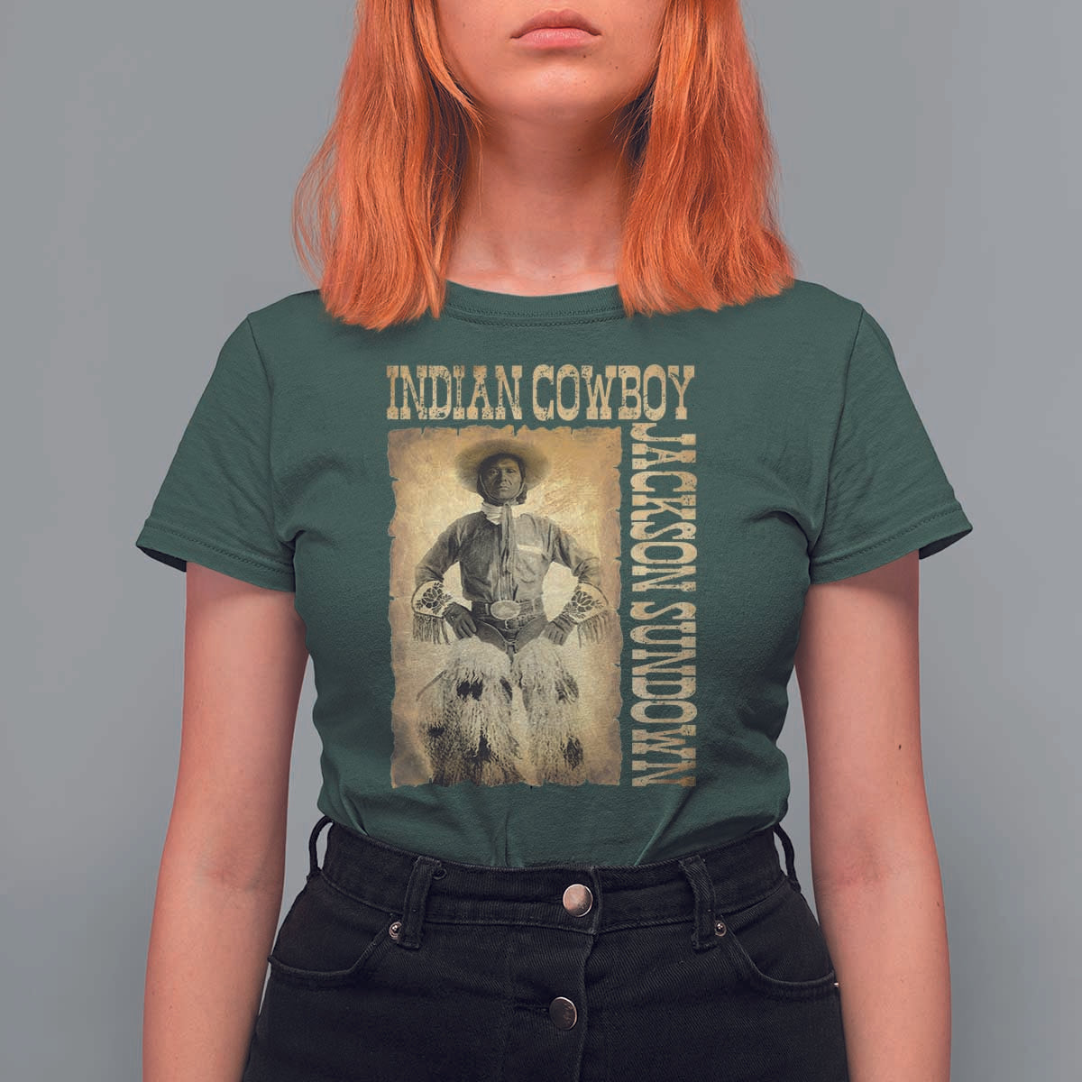 Jackson Sundown T Shirt For Women Native American Cowboy Vintage Western - Wonder Print Shop