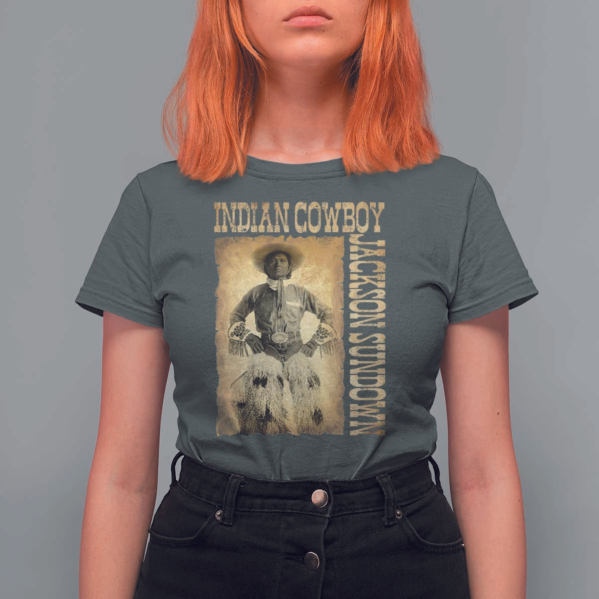 Jackson Sundown T Shirt For Women Native American Cowboy Vintage Western - Wonder Print Shop