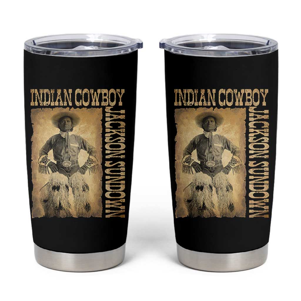 Jackson Sundown Tumbler Cup Native American Cowboy Vintage Western - Wonder Print Shop