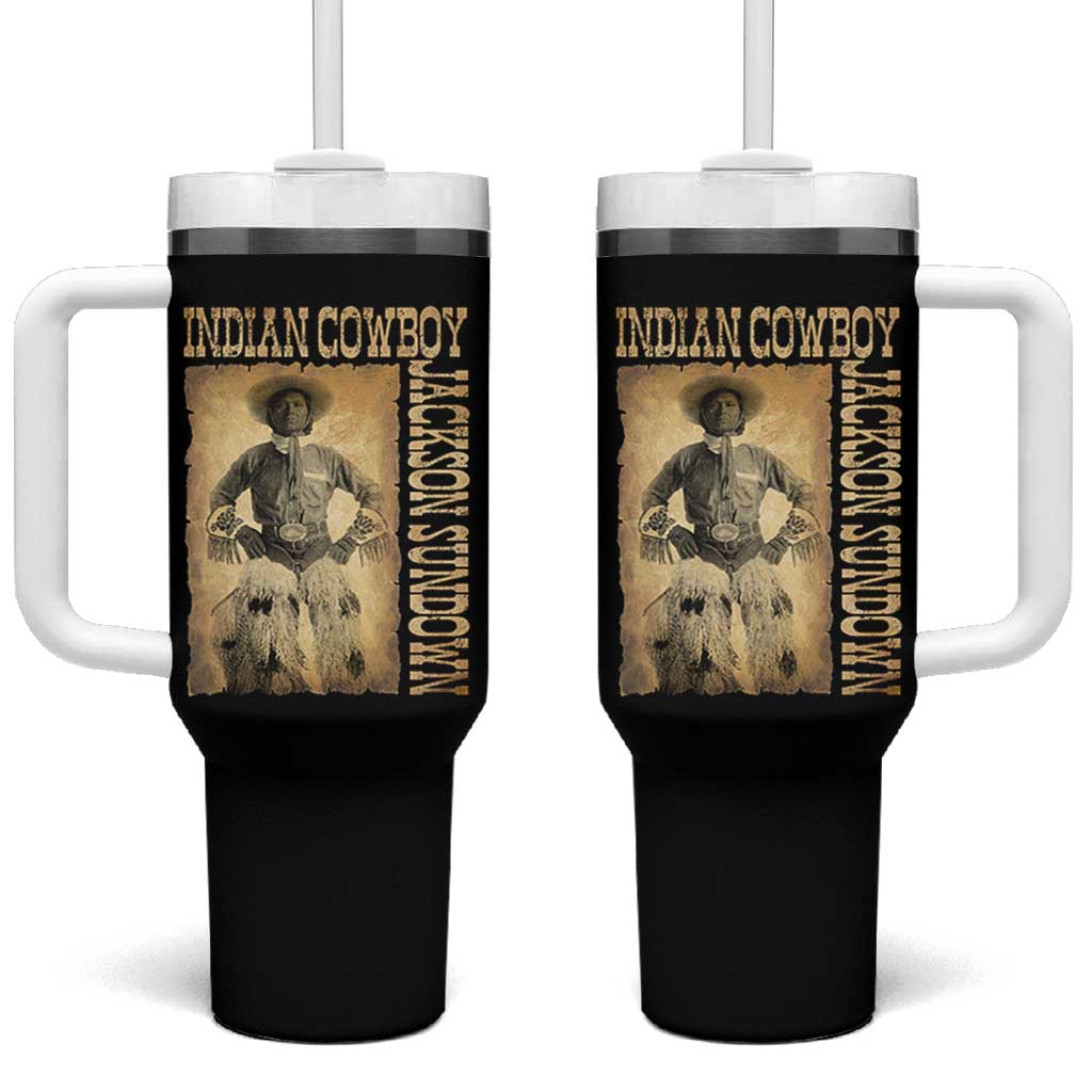 Jackson Sundown Tumbler With Handle Native American Cowboy Vintage Western - Wonder Print Shop