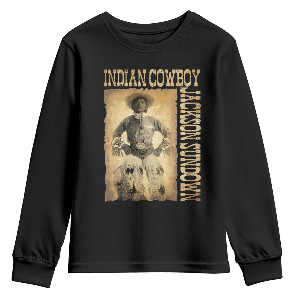 Jackson Sundown Youth Sweatshirt Native American Cowboy Vintage Western - Wonder Print Shop