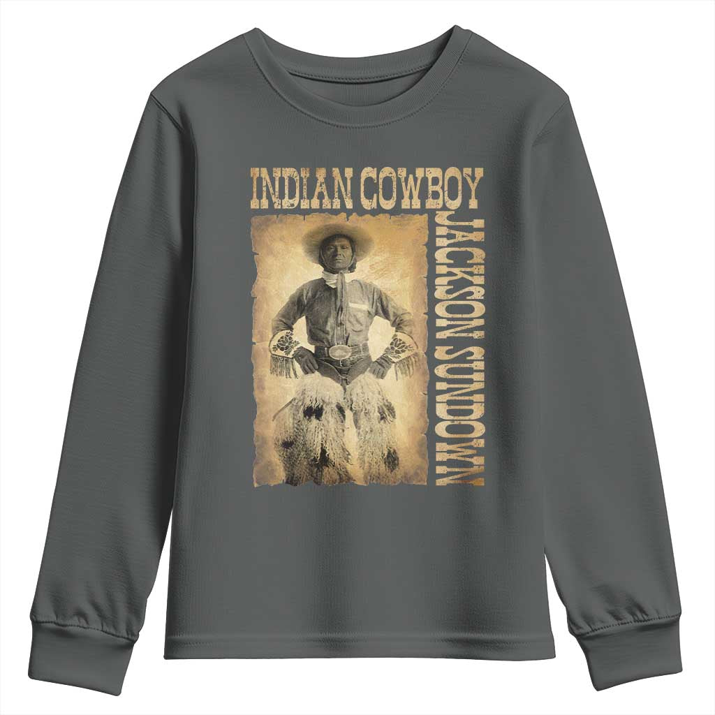 Jackson Sundown Youth Sweatshirt Native American Cowboy Vintage Western - Wonder Print Shop
