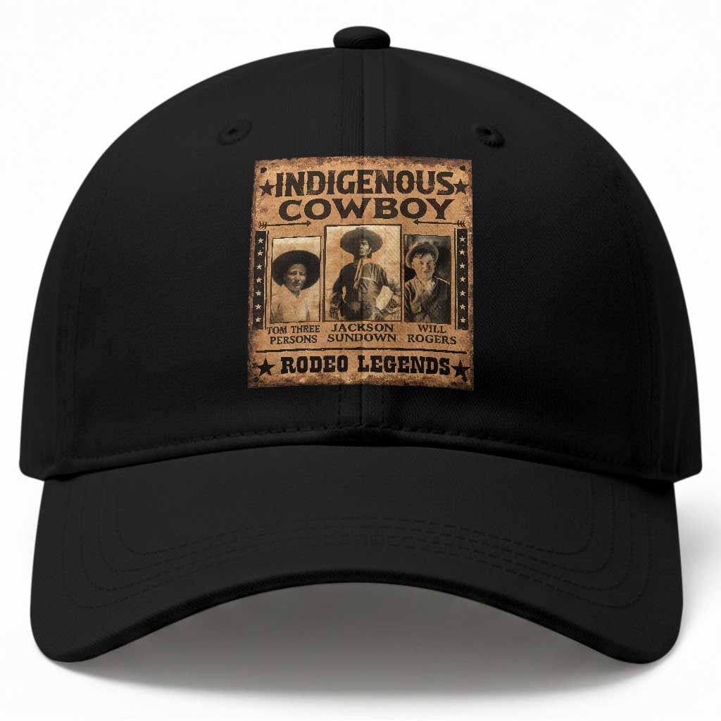 Native American Cowboy Rodeo Legends Baseball Cap Vintage Western Country Cowboy