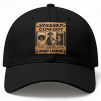 Native American Cowboy Rodeo Legends Baseball Cap Vintage Western Country Cowboy