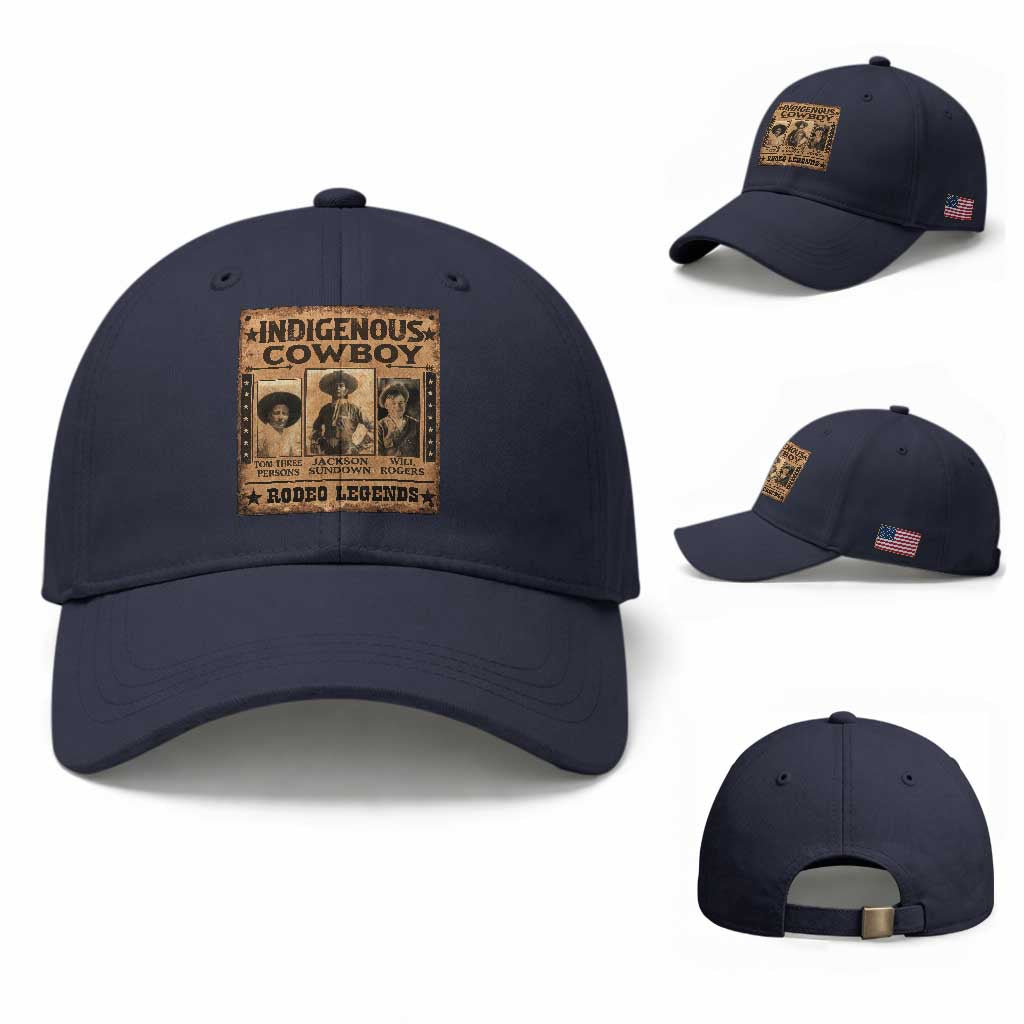 Native American Cowboy Rodeo Legends Baseball Cap Vintage Western Country Cowboy