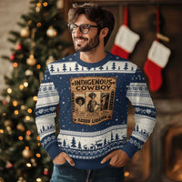 Native American Cowboy Rodeo Legends Ugly Christmas Sweater Vintage Western Country Cowboy - Wonder Print Shop