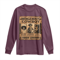 Native American Cowboy Rodeo Legends Long Sleeve Shirt Vintage Western Country Cowboy - Wonder Print Shop